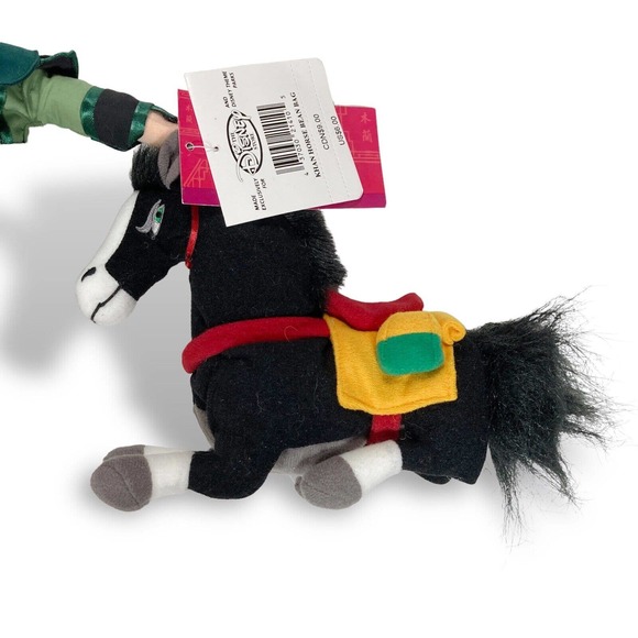 Disney Store Mulan Bean Bag Plush Lot of 3 Khan Traditional & Mulan Warrior NWT - Picture 10 of 12